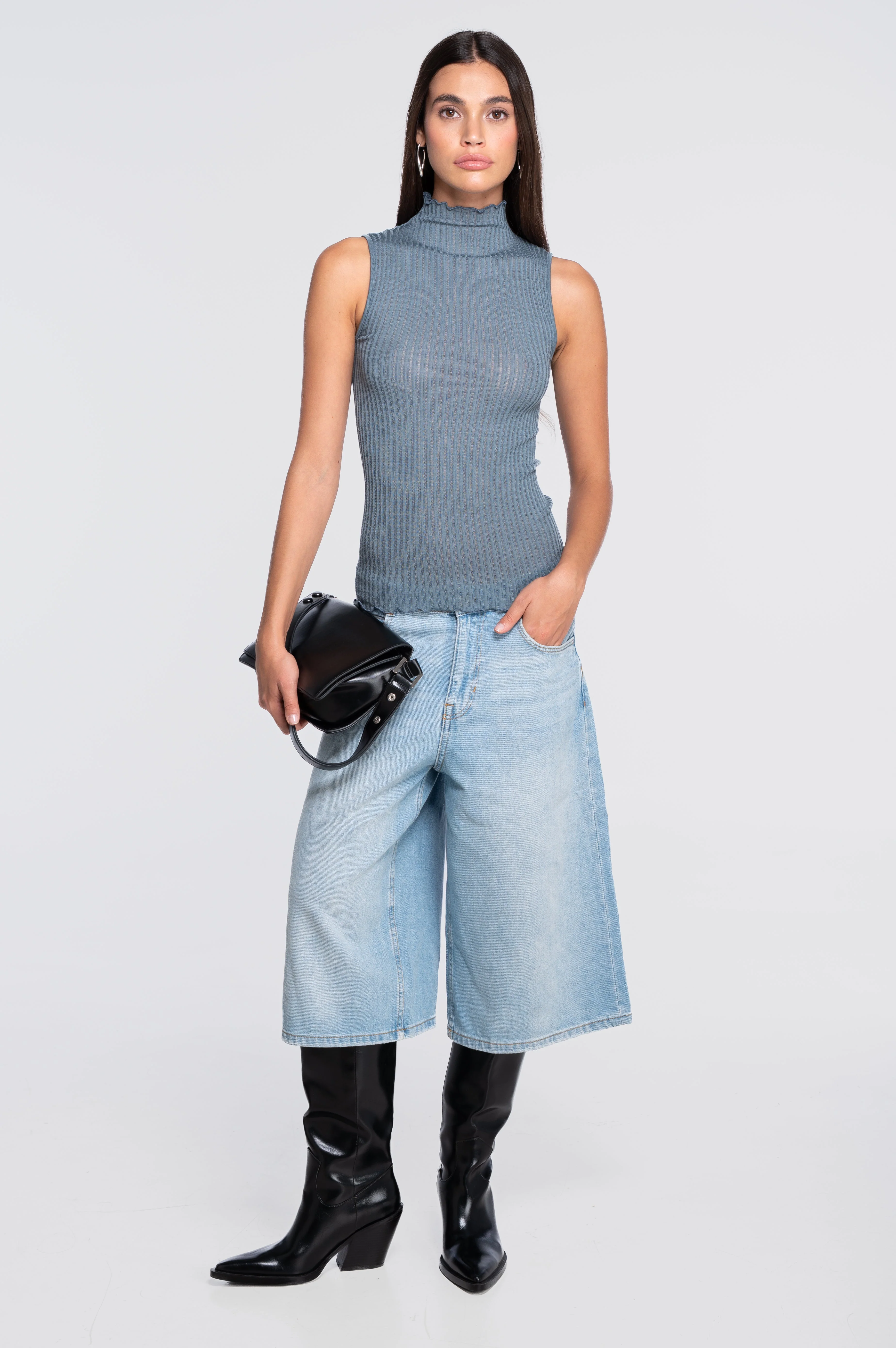 Women's Silk and Wool-Silk Top